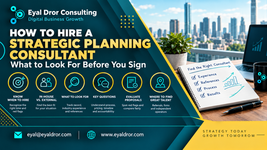 How to Hire a Strategic Planning Consultant: What to Look For Before You Sign
